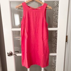 A NEW DAY Linen Sleeveless Swing Dress Sz S